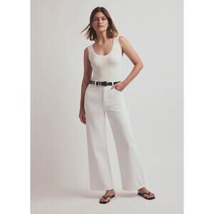 Favorite Daughter The Mischa Super High Rise Wide Leg Ankle Leche sz 33 NWT